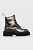 foto шкіряні черевики karl lagerfeld жіночі колір срібний на платформі