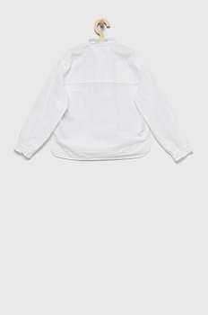 foto дитяча бавовняна сорочка tommy hilfiger колір білий
