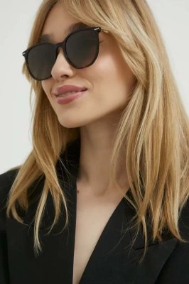 Podrobnoe foto сонцезахисні окуляри hugo жіночі колір коричневий