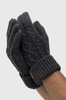 foto рукавички з домішкою вовни medicine чоловічі колір сірий