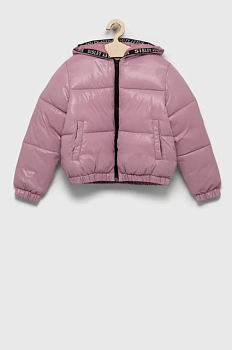 foto дитяча куртка sisley колір рожевий