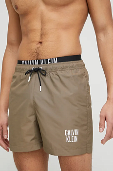 foto купальні шорти calvin klein колір коричневий