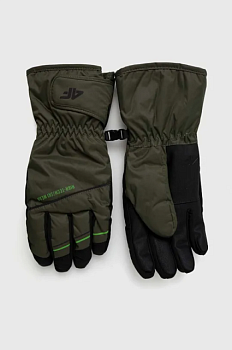 foto лижні рукавички 4f колір зелений