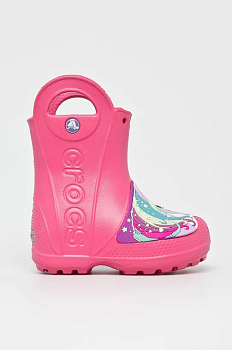 foto гумові чоботи crocs fun lab 205350 колір рожевий