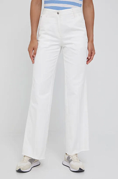 foto джинси g-star raw жіночі колір білий висока посадка