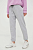 foto спортивні штани dkny жіночі колір сірий однотонні