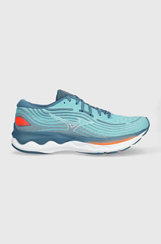 foto бігові кросівки mizuno wave skyrise 4 колір бірюзовий