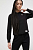 foto бавовняна кофта the north face жіноча колір чорний з капюшоном однотонна