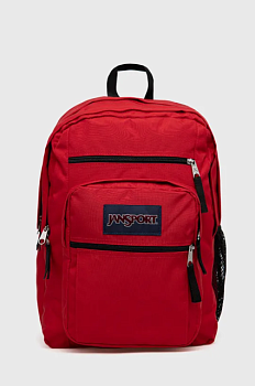 foto рюкзак jansport колір червоний великий з аплікацією