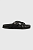 foto шкіряні шльопанці tommy hilfiger strap feminine sandal жіночі колір чорний