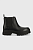foto шкіряні черевики ugg w ashton chelsea жіночі колір чорний на платформі