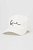 foto бавовняна кепка karl kani колір білий з аплікацією