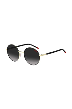 foto сонцезахисні окуляри hugo 1237/s жіночі колір чорний