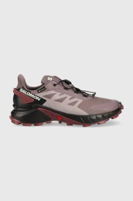 Podrobnoe foto черевики salomon supercross 4 gtx жіночі колір фіолетовий
