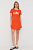 foto бавовняна сукня love moschino колір помаранчевий mini пряма