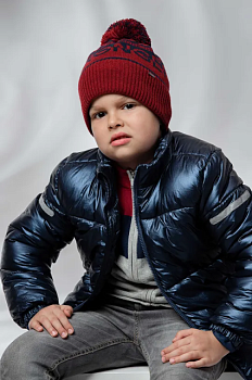 foto дитяча шапка jamiks колір бордовий