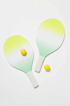 foto ракетки та м'ячики для пляжного тенісу sunnylife dip dye