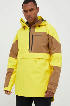 foto куртка columbia powder canyon чоловіча колір жовтий
