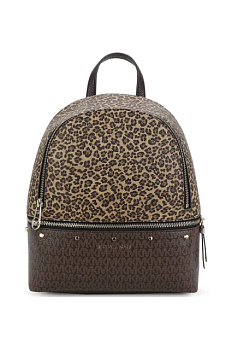 foto дитячий рюкзак michael kors колір коричневий малий візерунок