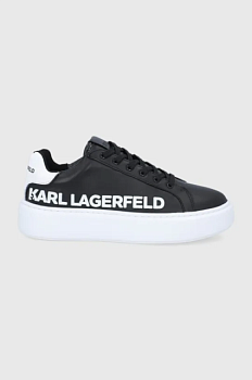 foto черевики karl lagerfeld maxi kup колір чорний