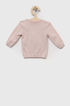 foto бавовняний светр для немовлят united colors of benetton колір бежевий