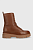 foto шкіряні черевики tommy hilfiger monochromatic lace up boot жіночі колір коричневий на платформі