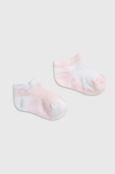 foto дитячі шкарпетки united colors of benetton 2-pack колір рожевий