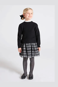 foto дитяча сукня mayoral колір сірий mini розкльошена