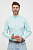 foto бавовняна сорочка polo ralph lauren чоловіча колір бірюзовий slim комір button-down