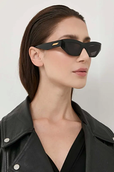 foto сонцезахисні окуляри bottega veneta bv1219s жіночі колір чорний