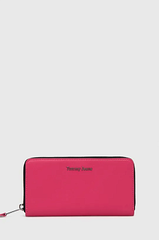 foto гаманець tommy jeans жіночий колір рожевий