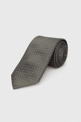 Podrobnoe foto шовковий галстук boss колір зелений