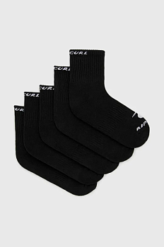 foto шкарпетки rip curl (5-pack) колір чорний