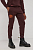 foto бавовняні штани superdry чоловічі колір бордовий з аплікацією
