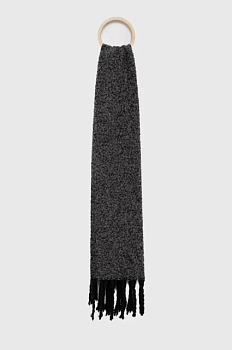 foto шарф з шерстю answear lab колір сірий меланж