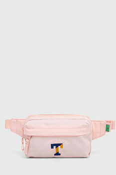 foto дитяча сумка на пояс tommy hilfiger колір рожевий