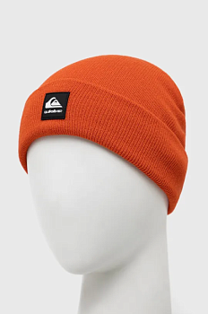 foto дитяча шапка quiksilver колір помаранчевий з товстого трикотажу