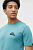 foto бавовняна футболка quiksilver колір бірюзовий однотонний