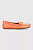 foto шкіряні мокасини lauren ralph lauren barnsbury жіночі колір помаранчевий на плоскому ходу 802852847004