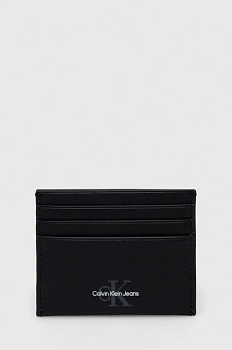 foto чохол на банківські карти calvin klein jeans колір чорний