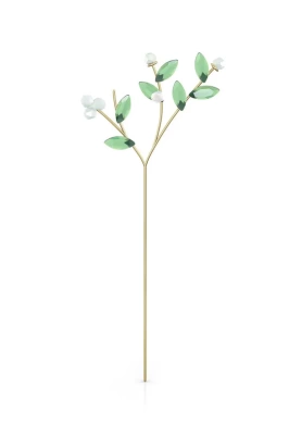 Podrobnoe foto swarovski - декоративна квітка з кристалів garden tales - mistletoe