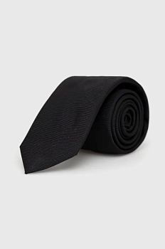 foto шовковий галстук hugo колір чорний