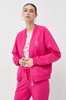 foto кофта liu jo жіноча колір рожевий з аплікацією
