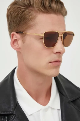Podrobnoe foto сонцезахисні окуляри bottega veneta чоловічі колір золотий