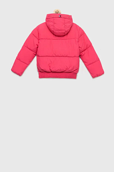 foto дитяча куртка tommy hilfiger колір фіолетовий
