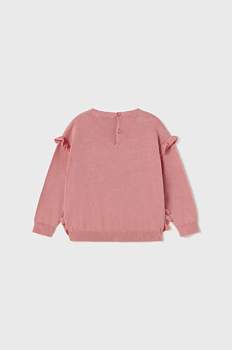 foto светр для немовлят mayoral колір рожевий легкий
