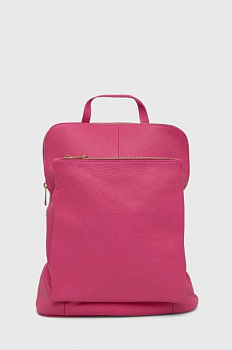foto шкіряний рюкзак answear lab жіночий колір рожевий великий однотонний