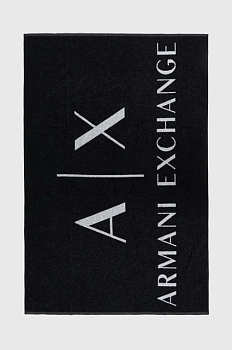 foto рушник armani exchange колір чорний