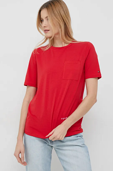 foto футболка tommy hilfiger жіночий колір червоний