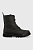 foto черевики calvin klein jeans chunky combat laceup жіночі колір чорний на плоскому ходу yw0yw01066